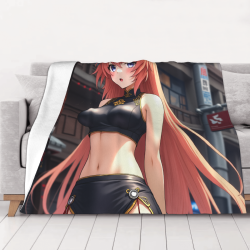 280g 横型アニメ柄フランネルブランケット
