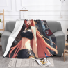 Coperta in flanella orizzontale 280g con motivo anime