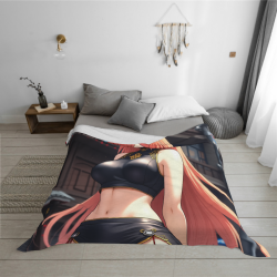 Coperta in flanella orizzontale 280g con motivo anime