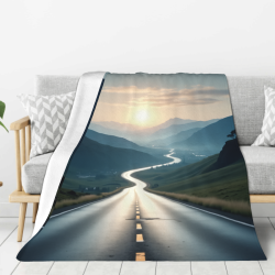 Couverture en flanelle confortable verticale 280g avec impression unilatérale pleine largeur