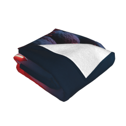 Couverture en flanelle horizontale 280g avec motif d'ancre cool