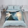 280g vertikale Flanell-Decke mit voller Breite einseitig bedruckt