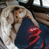 Couverture en flanelle horizontale 280g avec motif d'ancre cool