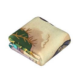Couverture en flanelle verticale de 280g avec motif de scorpion cartoon