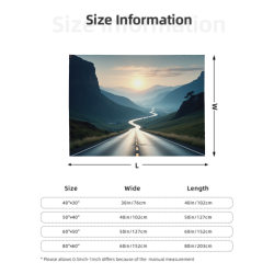 280g horizontale Flanell-Decke mit einseitigem Druck einer Straßenlandschaft