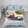 Couverture en flanelle verticale de 280g avec motif de scorpion cartoon