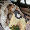 Coperta in flanella verticale da 280g con motivo a scorpione cartoon