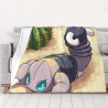 Manta de franela horizontal de 280g con estampado de escorpión cartoon