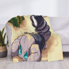 Manta de franela horizontal de 280g con estampado de escorpión cartoon