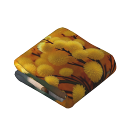 280g einseitig bedruckte Flanell-Decke (Blumen- und Küken-Muster)