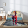 Coperta in flanella verticale 280g con stampa cavallo al galoppo