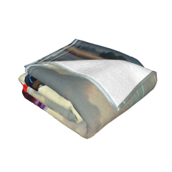 280g horizontale Flanell-Decke mit Pferdedruck