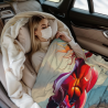 Manta de franela horizontal de 280g con estampado de caballo
