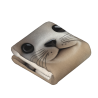 Manta de franela de 280g estilo vertical con impresión unilateral de adorables focas