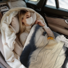 Coperta in flanella orizzontale 280g con motivo adorabile di pinguino