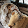 280g Vertical Flannel Blanket with Adorable Capybara Pattern