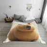 Couverture en polaire à motif Capibara 280g - Un choix de confort et de chaleur