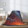 Coperta in flanella verticale 280g con motivo fantastico a tutta larghezza su un solo lato