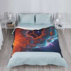 280g vertikale Flanell-Decke mit vollflächigem einseitigem Fantasy-Muster