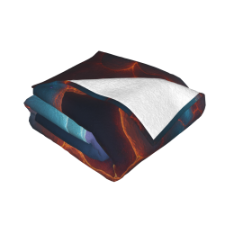 Manta de franela horizontal de 280g (Versión estampado cósmico)