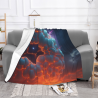 Manta de franela horizontal de 280g (Versión estampado cósmico)
