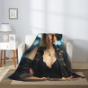 Coperta in flanella comoda da 280g stile verticale con stampa a un lato