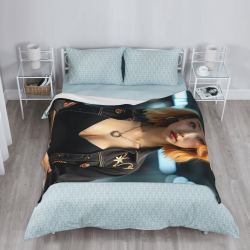 280g Vertical - style Single - side Printed Comfortable Flannel Blanket