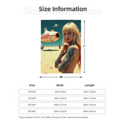 280g Vertical Single - sided Printed Flannel Blanket