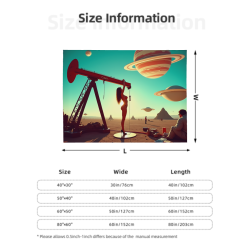 280g einseitig bedruckte Flanell-Decke (Science-Fiction-Muster)