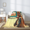 280g Vertical Single - sided Printed Flannel Blanket