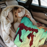 Coperta in flanella da 280g stampata su un lato (motivo fantascienza)