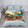 280g Vertical Single - sided Printed Flannel Blanket