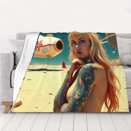 280g Flanell-Decke mit einseitigem Druck, eine bequeme und warme Wahl