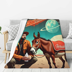 280g einseitig bedruckte vertikale Flanell-Decke, bequem und warm