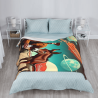 280g einseitig bedruckte vertikale Flanell-Decke, bequem und warm