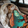 Coperta in flanella verticale 280g con stampa lato singolo, comoda e calda