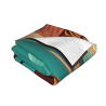 Coperta in flanella orizzontale 280g con motivo cowboy e asino