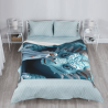 Couverture en flanelle verticale 280g avec dragon onirique - Motif humain