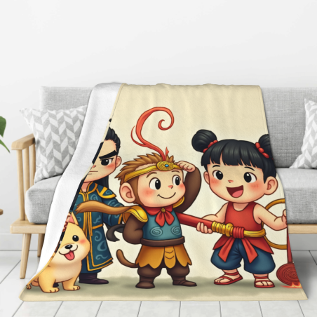 280g vertikale Flanell-Decke mit niedlichen Cartoon-Mustern
