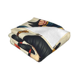 280g horizontale Flanell-Decke mit Cartoon-Drucken, bequem und warm
