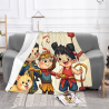 280g horizontale Flanell-Decke mit Cartoon-Drucken, bequem und warm