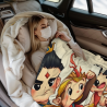 280g horizontale Flanell-Decke mit Cartoon-Drucken, bequem und warm
