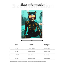 SF 여성 패턴이 있는 280g 세로형 플란넬 담요