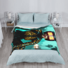 Coperta in flanella verticale 280g con motivo femminile sci-fi