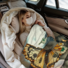 280g Horizontal Flannel Blanket (Butterflies and Coins Pattern)