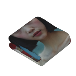 Couverture en flanelle de 280g style vertical avec impression sur une seule face, confortable et chaude