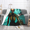 Couverture en flanelle horizontale 280g : Impression fille sci-fi