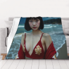Couverture en flanelle de 280g en style horizontal avec impression recto, un choix confortable et chaud