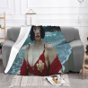 Manta de franela de 280g en estilo horizontal con estampado de una sola cara, una opción cómoda y cálida