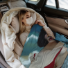 Manta de franela de 280g en estilo horizontal con estampado de una sola cara, una opción cómoda y cálida